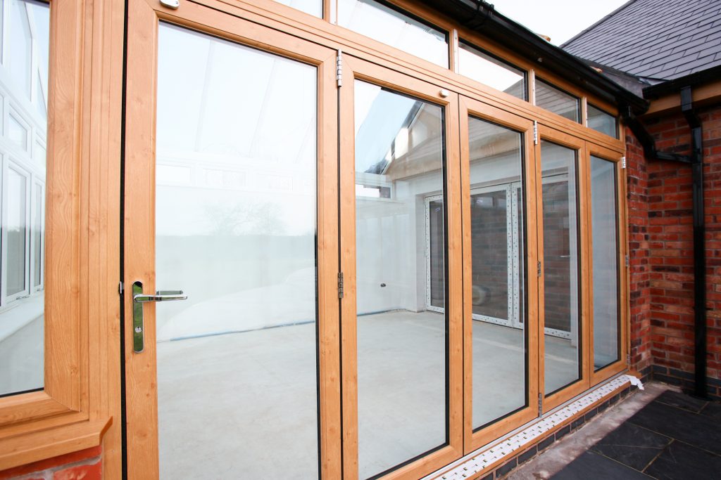 Wood Bi-Folding Door