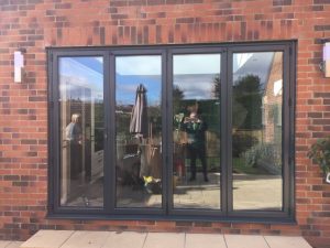 Black Bi Folding Door